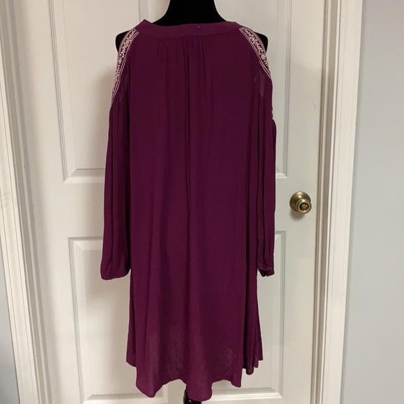 Time & Tru open shoulder long sleeves dress. XLarge - Picture 2 of 11